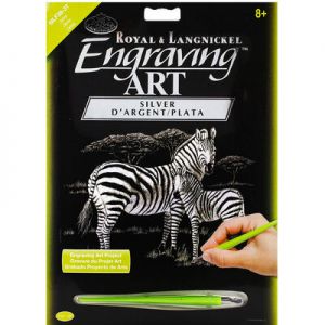 Wydrapywanka R&L A4 Silver, Zebry
